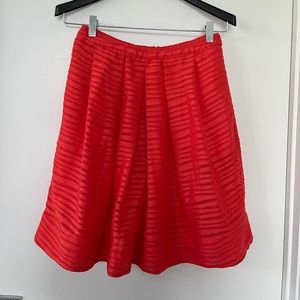 Reiss a line patterned, textured skirt